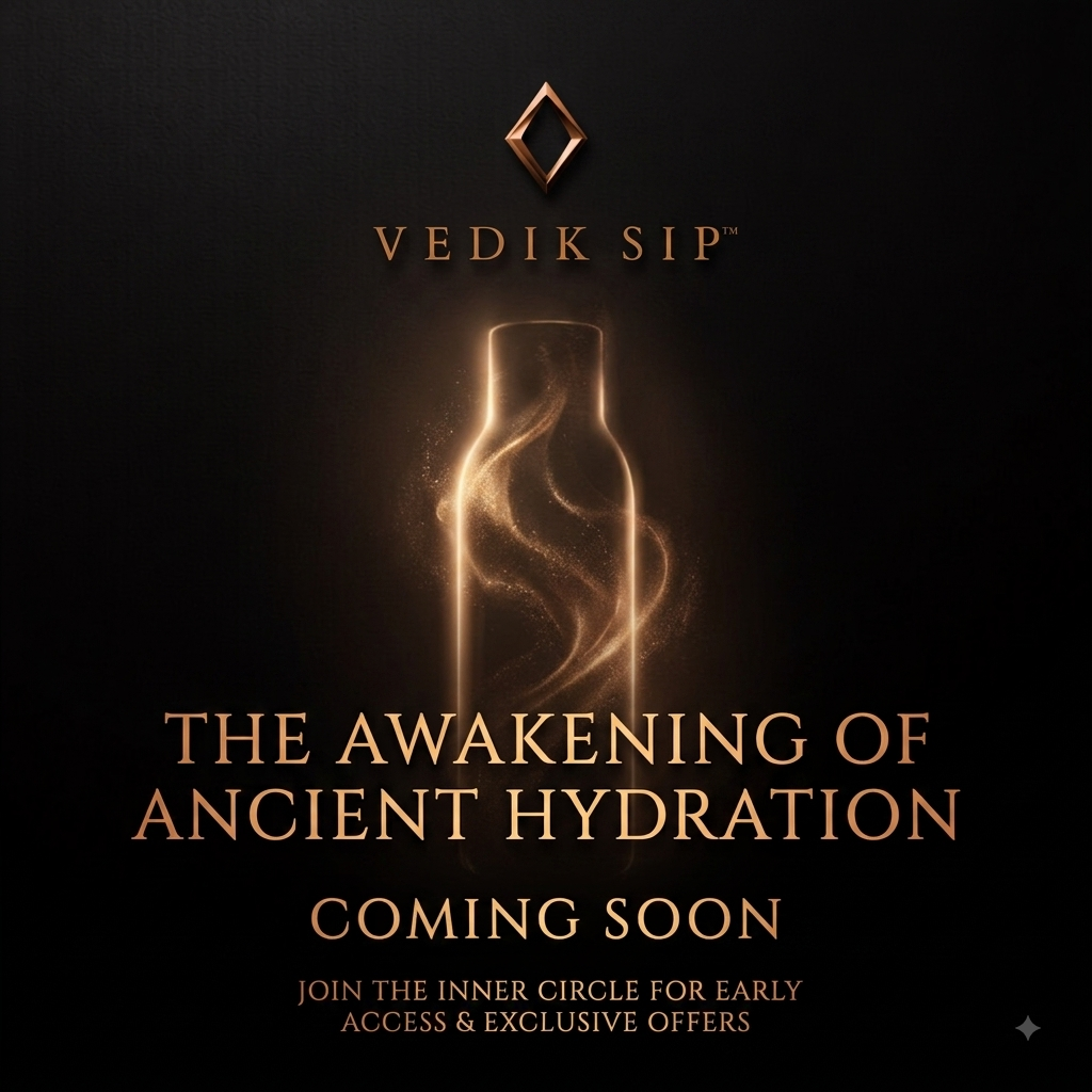 Vedik Sip™ Pure Copper Bottle - The Ultimate Hydration Kit (1000ml)